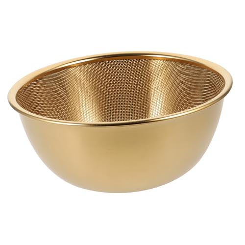 COLLBATH ステンレス製ザルと洗米ボウル点 耐久性高く広口設計で野菜 果物洗浄に コンパクト収納可能な多目的キッチン水切り器