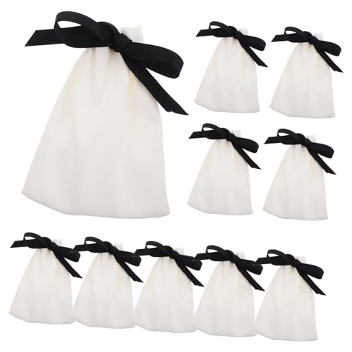 Homoyoyo Soft Drawstring Jewelry Pouches Small Storage Bag for Necklaces Bracelets Rings Wedding Jewelry Organizers