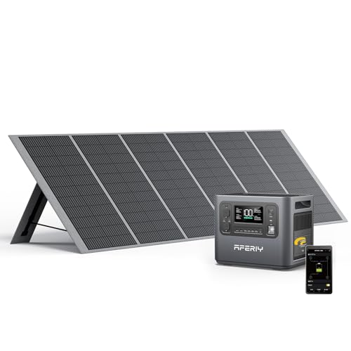 AFERIY Generador Eléctrico Portátil De 2400 W, Batería Nomade LiFePO4 De Emergencia De 2048 Wh,...