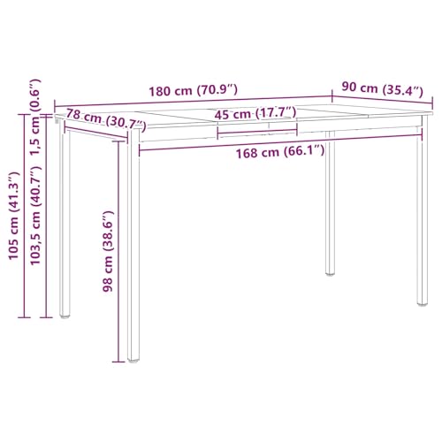 Table de bar blanche pin massif haute et rectangulaire pour studio et cuisine - 4