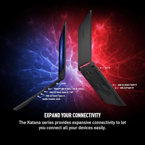 Image of MSI Katana 15HX 15.6 inch Gaming Laptop, 2560 x 1440 2.5K QHD Display, 14th Gen Intel Core i7-14650HX, NVIDIA GeForce RTX 5070, 32 GB DDR5 RAM, 2 TB SSD, RGB KB, Copilot AI, Win 11 Pro, w /Accessories