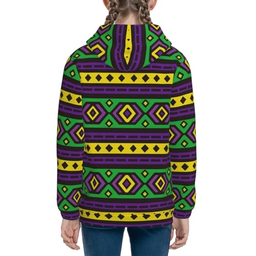 Carnival Mardi Gras Kids Pullover Hoodies Boys Sweatshirts Girls Athletic Clothes with Pocket4