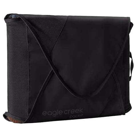 Eagle Creek Pack-It Original Garment Folder - Travel Garment Bag with Wrinkle-Free Folding Board and Compression Wings to Maximize Luggage Space, Black - Large Cover