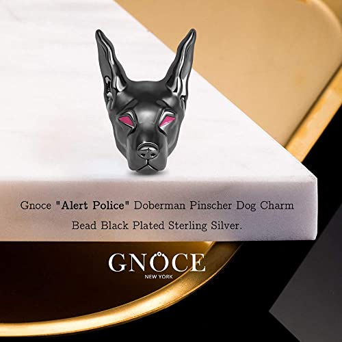 Image of GNOCE Pet Dog Bowl Bead Charm For Women, S925 Sterling Silver Bead Charm NecklaceBracelet for Her, Jewelry Gift