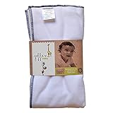 Geffen Baby XL Fleece Prefold Diaper Insert (18+ Months) | 4-Layer Hemp Cotton Cloth Diaper for Heavy Wetters and Nighttime Use | Washable & Reusable