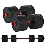 50KG(110.23lb) Dumbbell Set 1 Pair Adjustable Combination Weight Environmental Strength Training Gym...