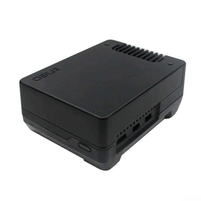Case per M.2 NVMe per Raspberry Pi 5 per argon NEO 5, Dissipatore Integrato, Supporto Avvio NVMe, Compatibile SSD 2280, Lega di Alluminio Nero(A)