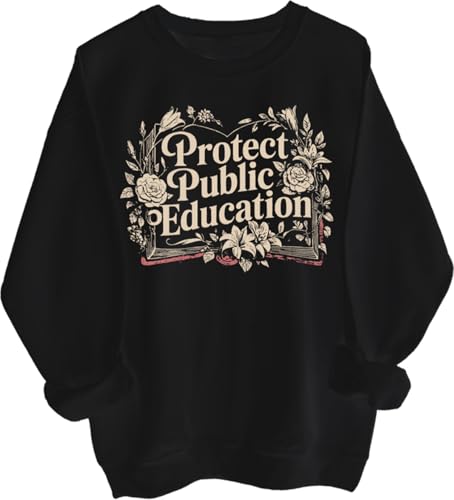 Protect Public Education Hoodie Protect Public Schools Sweatshirt Casual Pullover Hoodie Long Sleeve