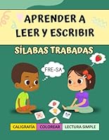 Aprender a Leer y Escribir SÍLABAS TRABADAS: Aprender a leer español para niños. Cuaderno de caligrafía para niños. Libros en español para niños (Spanish Edition) B0F63VZRV3 Book Cover