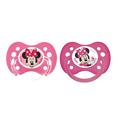 Dodie Lot de 2 Sucettes Anatomiques, Minnie, +6 mois
