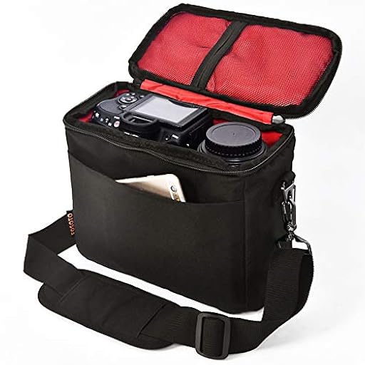 FOSOTO Bolsa Funda Cámara Réflex Digital DSLR SLR Antigolpe Impermeable de Hombro para 1 Cámara,1 ó 2 Lentes y Accesorios de Fotos para Canon 700D 1200D 600D, Nikon Sony a7 II a6400, Panasonic | Ya disponible en tu tienda friki favorita! En mundofriki.es!