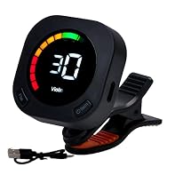 Light weight and compact size, great for music teachers, professional and beginning player Simple and accuracy, clip-on tuner for ukulele, violin，guitar With 360 degree rotating clip, you can adjust the angles you want With our tuner, you will not ha...