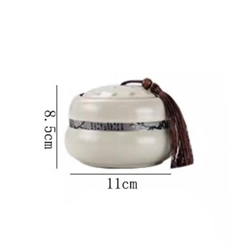 HLTYGWX Teedose aus Keramik, versiegelter Behälter mit Deckel, Aufbewahrungsdose für Zuhause, Kaffee, für Zucker, Gewürze, Nüsse (blau)