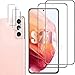 GZXHMY, Pellicola salvaschermo Galaxy S21 5G con protezione per obiettivo della fotocamera (confezione da 2+2), supporto per sblocco delle impronte digitali a ultrasuoni, HD trasparente, antigraffio