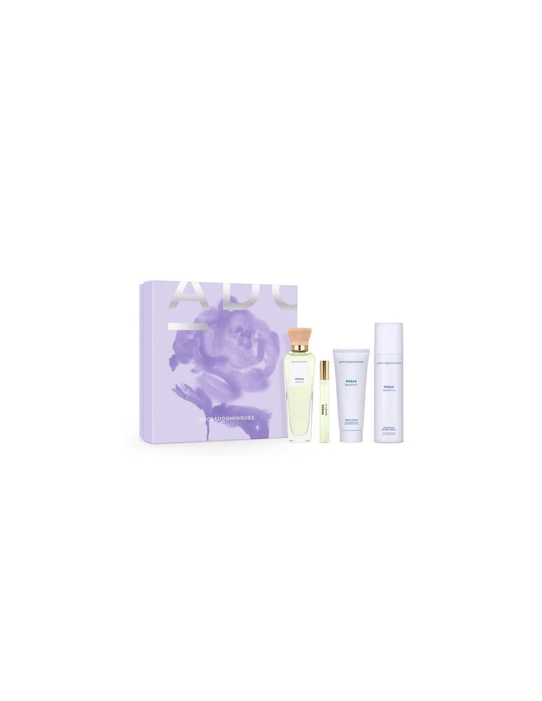 Adolfo Domínguez Acqua Fresca di Rose Eau de Toilette 120 ml Set di Lusso Donna