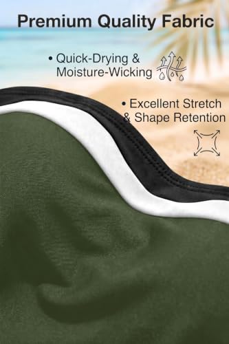 Image of Daci Women Strapless Tankini Tummy Control 2 Piece Bandeau Swimsuit | Full Coverage,Removable&Adjustable Straps,Built-in Soft Unremovable Bra,Ruched Tummy Control,Mid Waist Bottom,Fully Lined