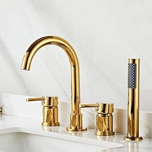 Generisch LXWCDLINYU Duschmischbatterie-Set Gold