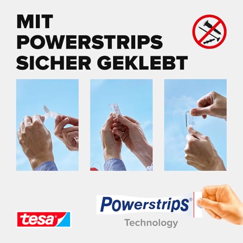 tesa Transparente Klebehaken für Glas (1 kg)