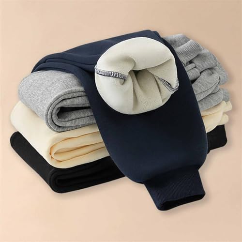 Girls Boys Fleece Lined Winter Joggers Sweatpants Comfy Elastic Waist Casual Athletic Track Pants with Pockets for 3-13 Years3