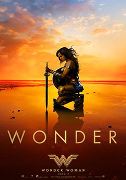 Juego de 5 tarjetas postales edición limitada película 2017 de Wonder Woman DC Comics