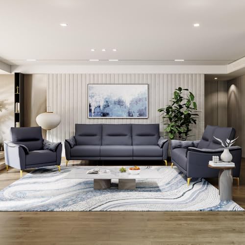 Wakefit Tuvalu Large Without Motion Sofa Set (3+2+1) Seater