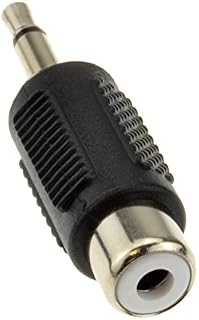 kenable RCA Phono Socket to 3.5mm Mono Jack Plug Adapter