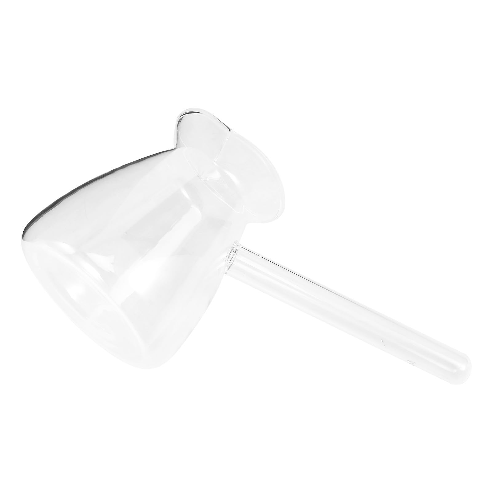 Taza medidora de café de vidrio de 650ml con vertedor de leche cómodo