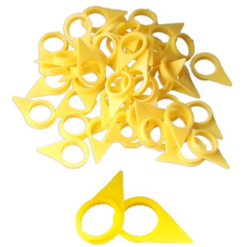 Image of Wheel Check Loose Wheel Nut Indicator for 22 23 24MM Nuts Replace High Visibility Yellow Nut Indicator, PU Material - 50PCS