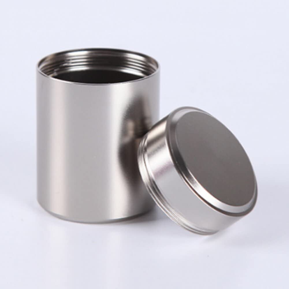 Aluminiowy słoik do przechowywania przenośny pojemnik odporny na zapachy pojemniki na butelki z pokrywkami na zioła przyprawy kawy herbaty