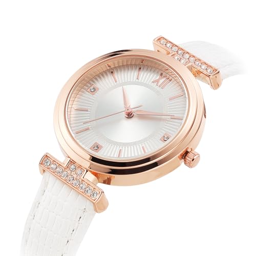 Damen Uhren Leder Quarzuhr wasserdichte Mode Armbanduhr für Frauen Damen Mädchen Daily Life Travel Date Uhr – Bild 3