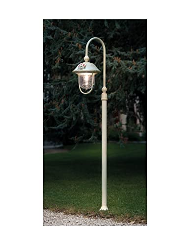 Poteau de sol extérieur ivoire pour sublimer les allées de jardin