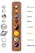 8 Planets Handmade Natural Gemstone Solar System Model Set Office Desk Home Decorations Celestial Creative Gift for Kids, Men, Women
