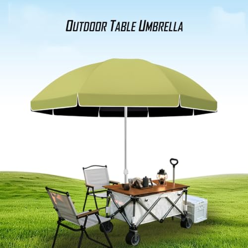Parasol de table de 2,6 m blanc réglable et étanche