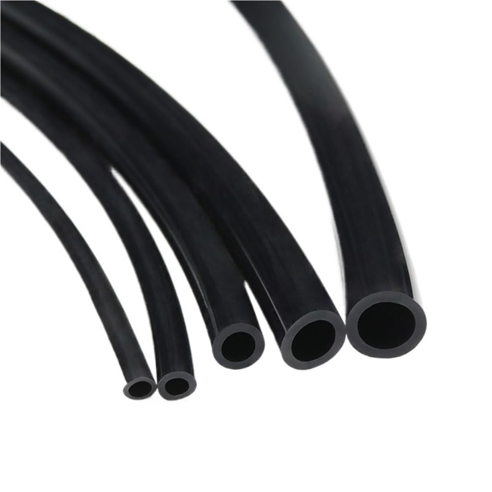 Tuyaux flexibles noirs d'irrigation d'air d'aquarium, tuyau en caoutchouc de Tube de Silicone de 1/3/5/10 mètres, tuyaux d'arrosage de connecteur d'eau 1pc(10 METERS*10MM*14MM)