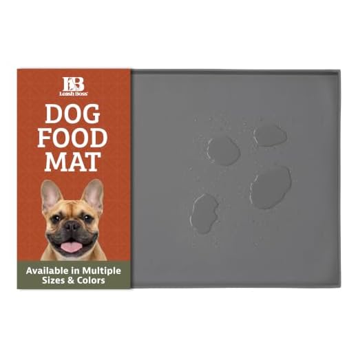 Leashboss XXL Dog Food Mat Grey