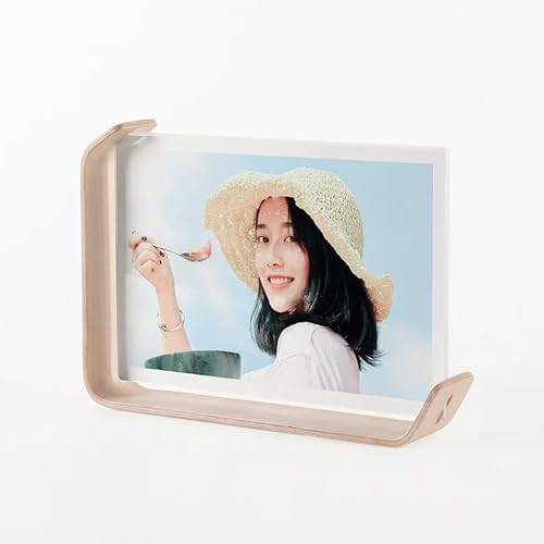 Jilskl Cadre Photo a Poser, cadre Photo Pêle Mêle, Cadre Photo En Bois, 14x21 cm, Base Unique En...