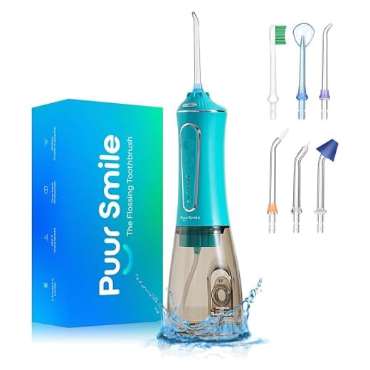Professional Water Flosser - Advanced Dental Care for a Healthier Mouth, Gum, and Teeth - IPX7 Waterproof Oral Irrigator | 7 Replacement Tips, Travel-Friendly, Rechargeable - Oral Hygiene (Green)