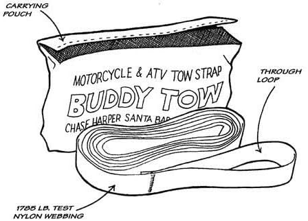 Miniatura 3 de Chase Harper USA 9100 - Buddy Tow - Correa de nailon resistente con especificaciones militares (prueba de 1785 libras) 12' x 1" - Rosa intenso