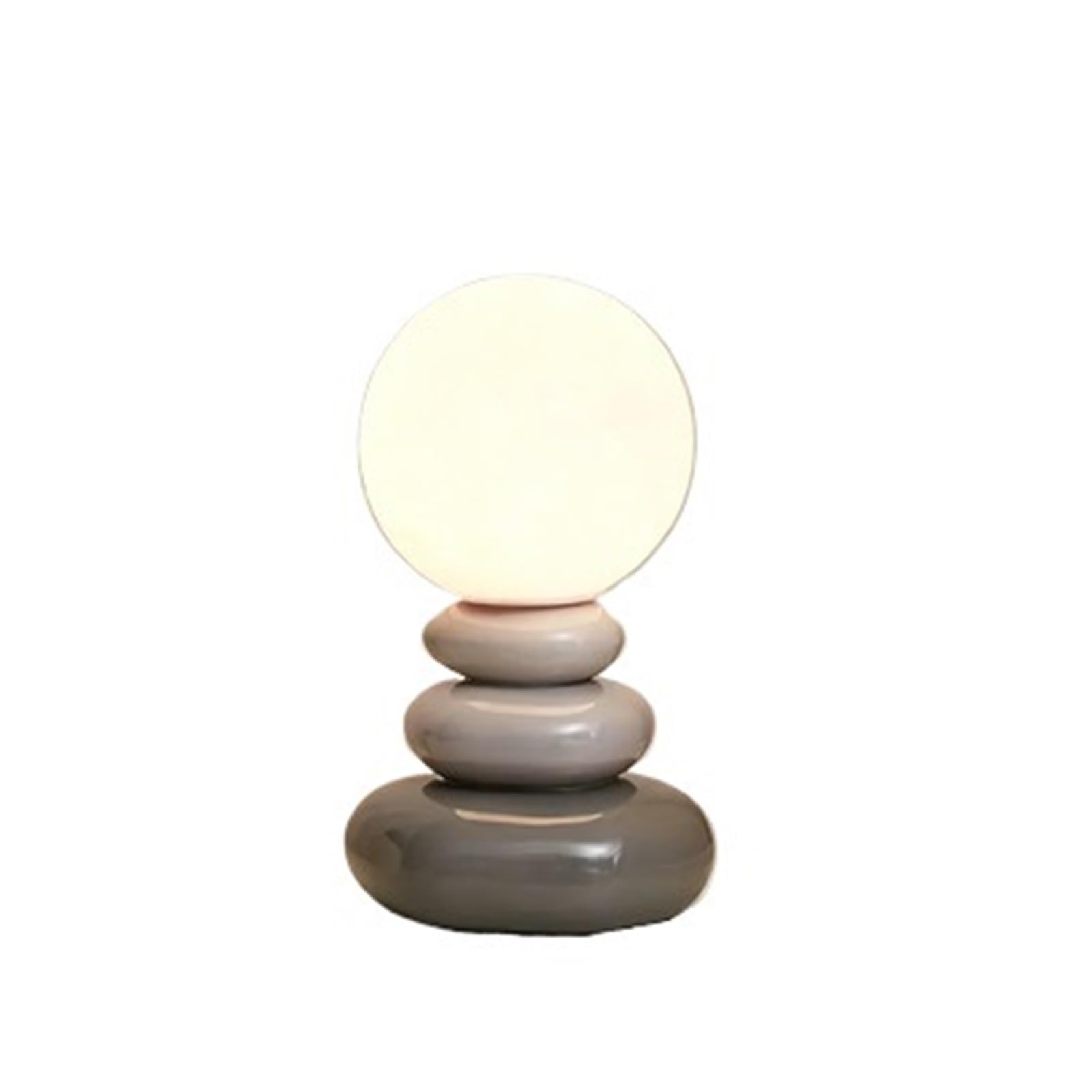 CKAFZMYJQBT Colorful Stone Table Lamp Bedroom Bedside Lamp Creative Nordic Stacked Stone Shape Living Room Advanced Atmosphere Night Light