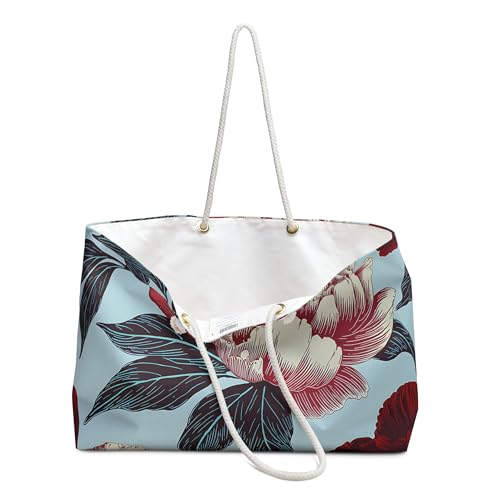 Vintage Floral Weekender Bag - Stylish & Spacious Travel Tote3