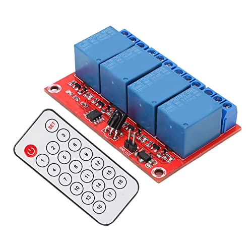 Set Of 4Channel Relay Modules, Compact Set Of 4Channel Relay Modules Receiver Set Long Life, Saving Labor With Internal Battery For 24V #TOP25