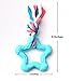 Comtim Puppy Chew Toys, Dog Durable Teething Toys with Rope for Puppies and Small Dogs (Blue Star)