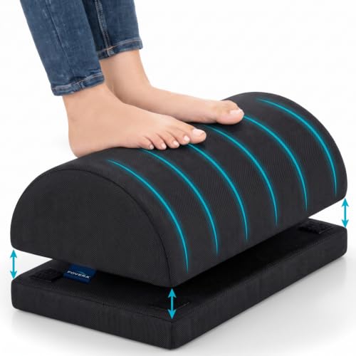 10 Laptop Setup Essentials 64 FOVERA Foot Rest for Office Desk High Resilience Foam Under Desk ...