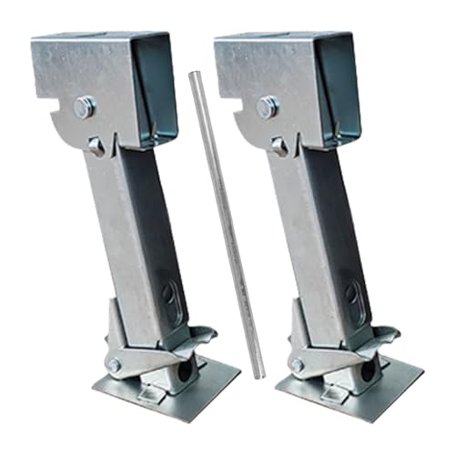 Montesy Pata de estacionamiento plegable de acero galvanizado, capacidad de 450 kg, para autocaravanas, remolques, camping, vehículo estabilizador