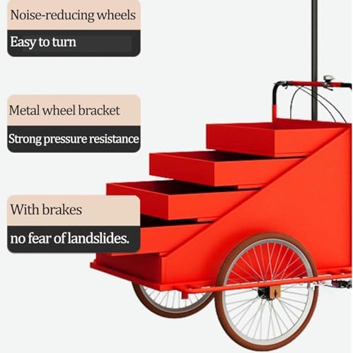 Portable Market Cart with 4-Layer Display Rack for Outdoor Events, Farmers Markets, Retail, Mobile Sales - Easy Setup & Versatile Storage Solution