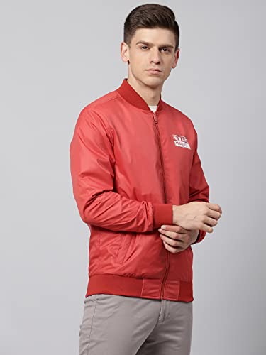Image of Dennis Lingo Men's Solid Long-Sleeve Polyester Regular Fit Shell Jacket - Waterproof, Lightweight, Casual Winterwear for Men