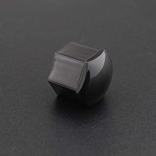 Create idea 20 Stück Schwarz Radmutterkappen Kappen Inbusschrauben Abdeckungen 21 mm Sechskant Schutz mit Ausbauwerkzeug Kompatibel mit Range Rover FIAT Ducato