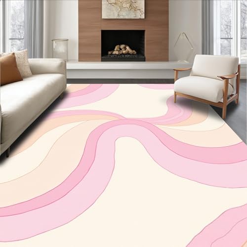 ODIKA Flatwoven High Traffic Area Rug 5x7, Skyward Horizon Abstract