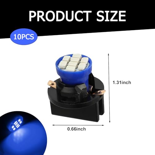 10 piezas de bombillas LED T10 para automóvil miniatura 2