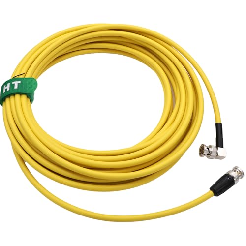 Câble vidéo coaxial 12G 4K SDI BNC blindé HangTon 10 m jaune